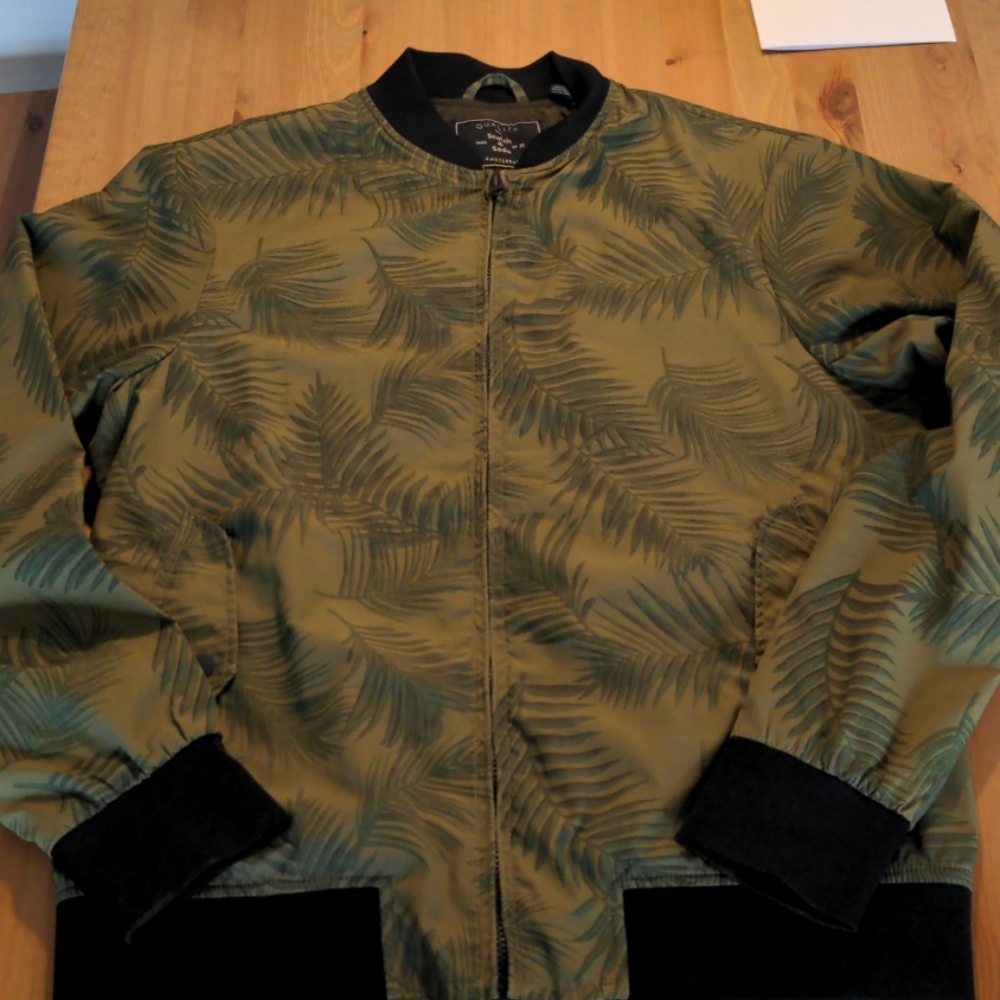 NWOT Scotch and Soda Large Khaki Palm Leaf Jacket